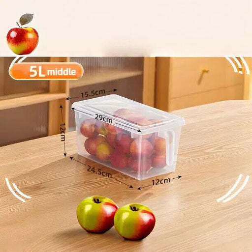 6pc Fridge Organiser Set – Clear Storage Boxes