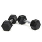 15LB 2 HDRS Rubber Coated Solid Cast Iron Dumbbells, Not Shipped On Weekends - The Peppermint Room