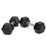 15LB 2 HDRS Rubber Coated Solid Cast Iron Dumbbells, Not Shipped On Weekends - The Peppermint Room