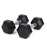 15LB 2 HDRS Rubber Coated Solid Cast Iron Dumbbells, Not Shipped On Weekends - The Peppermint Room