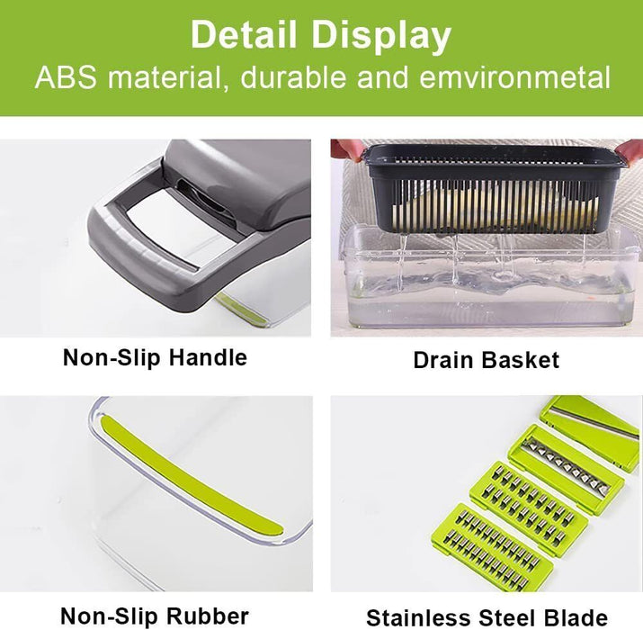 15-in-1 Vegetable Chopper – Slicer, Peeler & Grater