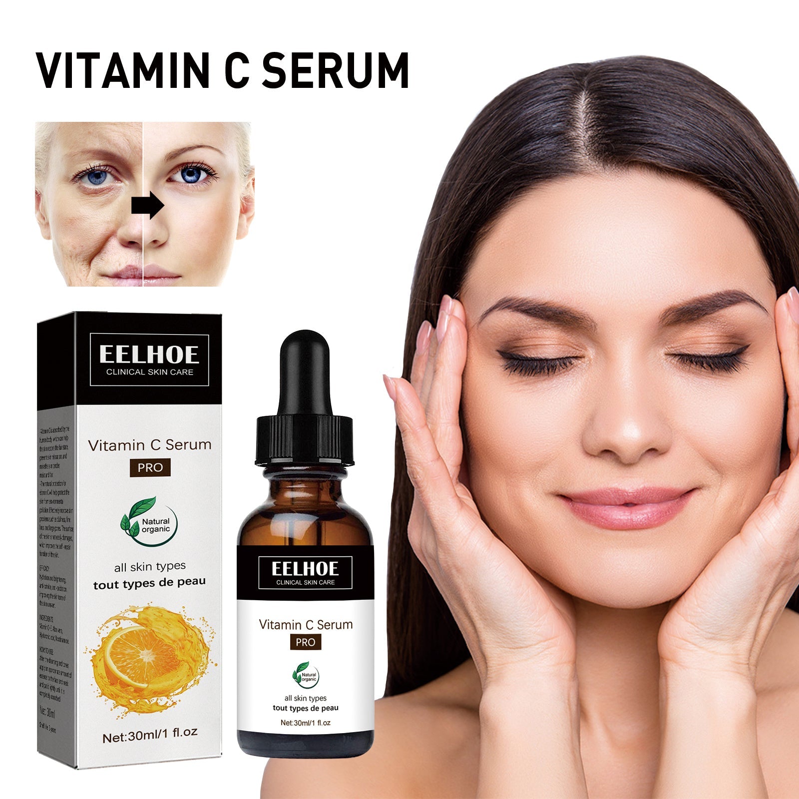 EELHOE Vitamin C Serum For Reducing The Appearance Of Fine Lines, Firming, And Moisturizing The Skin For A More Youthful Complexion - The Peppermint Room