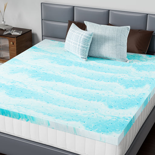 Cooling Gel Memory Foam Topper – Back Support