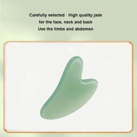 Gua Sha Board 2PCS Massage Stone For Facial Body Skincare Roller Scraping Massager Natural Resin Facial Lifting Scraper Neck Anti Wrinkle Massager Tool - The Peppermint Room