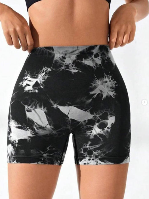 3-Pack Tie Dye High-Waist Biker Shorts Women