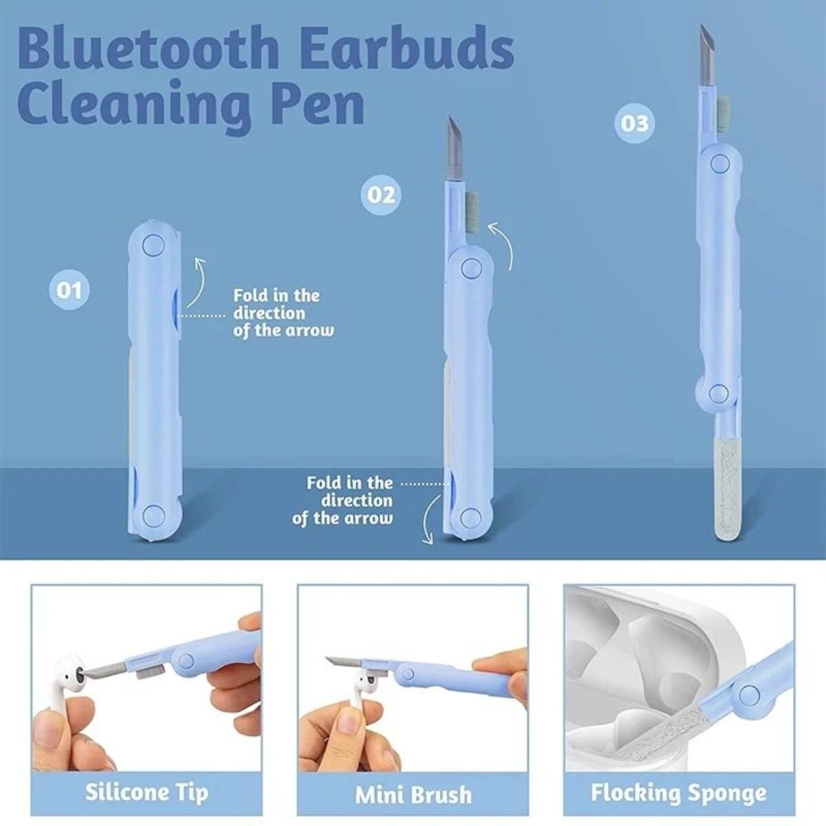 7 In 1 Computer Keyboard Cleaner Brush Kit Earphone Cleaning Pen For Headset Keyboard Cleaning Tools Cleaner Keycap Puller Kit - The Peppermint Room