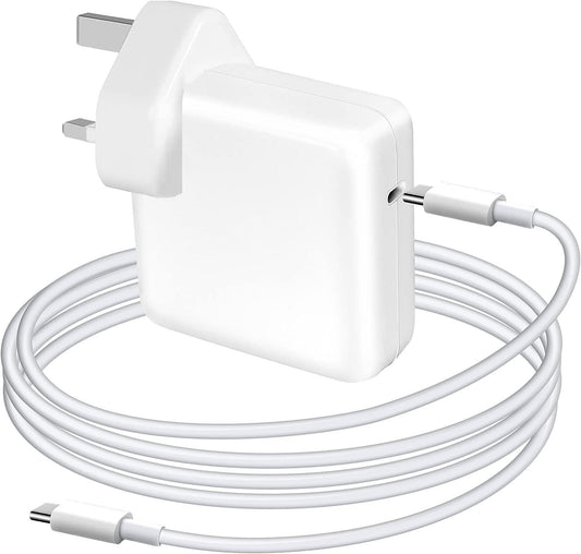 87W USB C Type C Fast Charger Power Adapter Compatible With Book Pro Uk Plug - The Peppermint Room