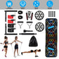 Multifunctional Push Up Board Home Strength Training Equipment With 15 Fitness Accessories Pilates Bar Resistance Band Roller Wheel Full Body Workout Home Gym Equipment - The Peppermint Room