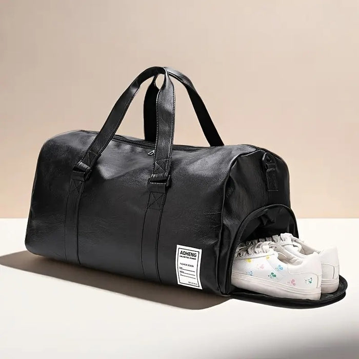 Sport Fitness Bag, Travel Bag, Black Stylish Business Travel Bag, Separate Shoe Depot, Zip Off, For Gym, Sport, Travel, Waterproof - The Peppermint Room