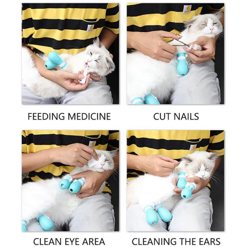 Adjustable Cat Foot Claw Cover Anti-Scratch Prickly Nail Glove Cat Boots For Cats Only, Anti-Scratch Cat Feet Claw Covers Adjustable Prickly Anti-Off Shoes Nail Glove - The Peppermint Room