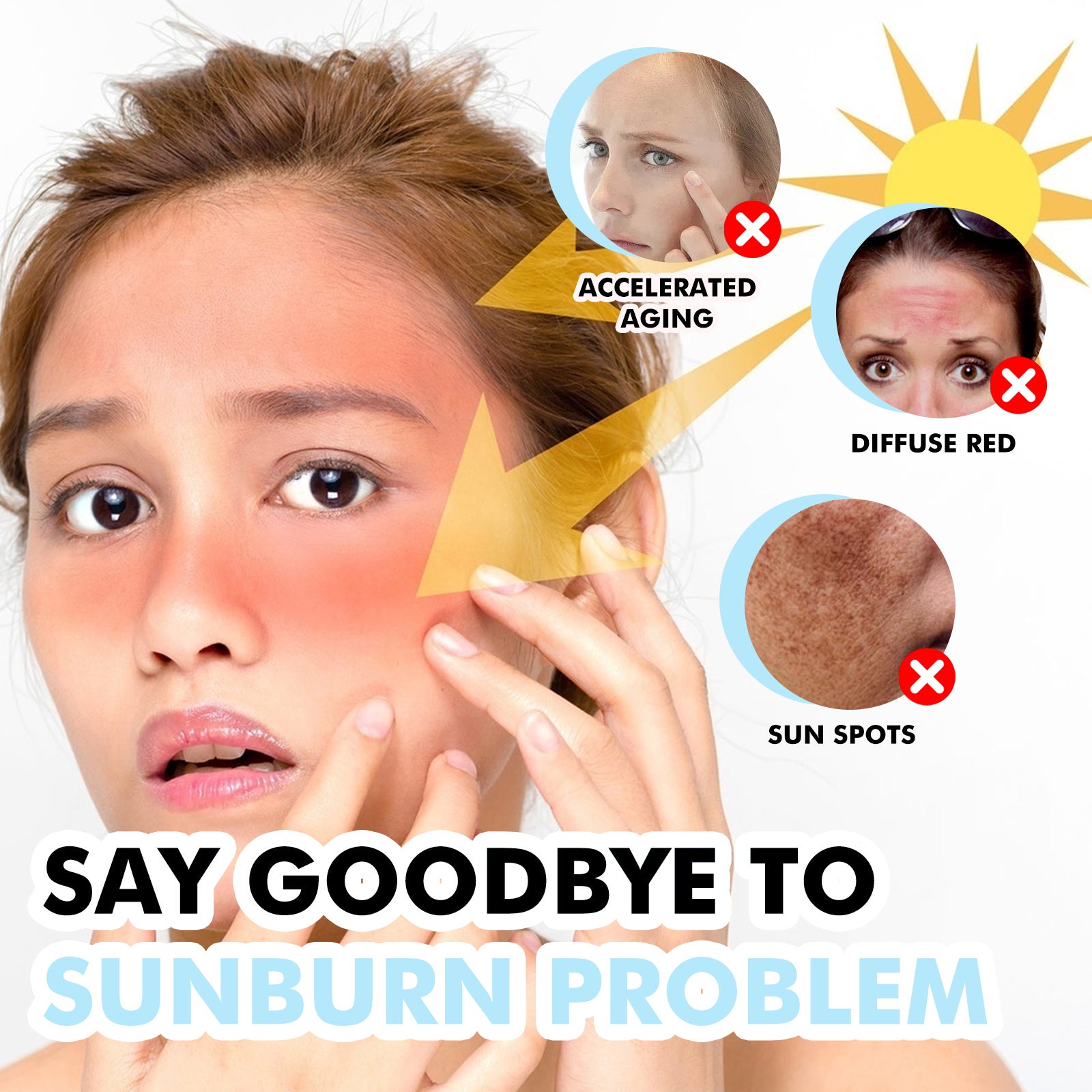 Hoygi Hyaluronic Acid Sunscreen Stick Gentle Moisturizing UV Protection For Sunburned And Reddened Skin - The Peppermint Room