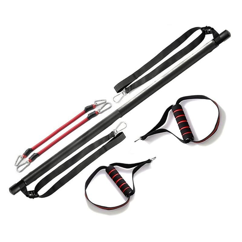 Pilates Bar Kit With Resistance Bands Portable Home Gym Workout Equipment Perfect Stretched Fusion Exercise Bar And Bands - The Peppermint Room