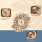 Robotime ROKR Time Art 3D wooden zodiac wall clock puzzle with constellation, month/week, and date dials