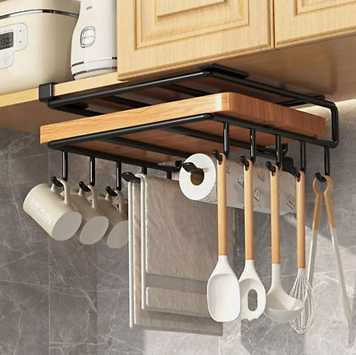 Under Shelf Storage Rack – Hanging Kitchen Organizer