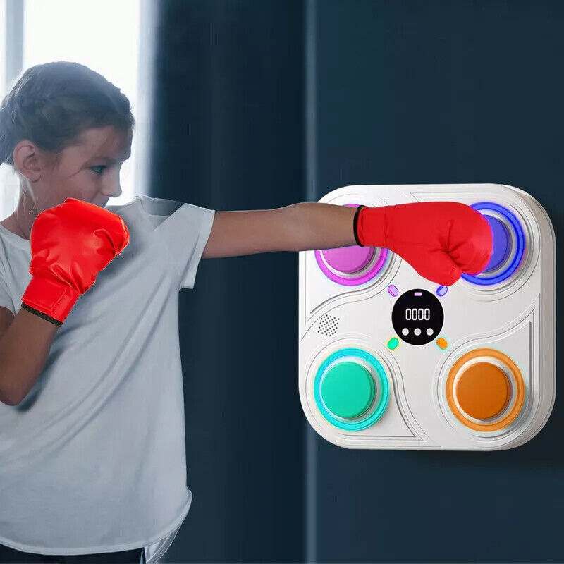 Smart Punching Boxing electronic music machine with LED for home training and agility workouts