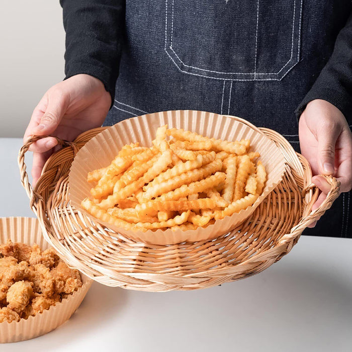 200pcs Air Fryer Paper Liners – 6.3in Non-Stick Round