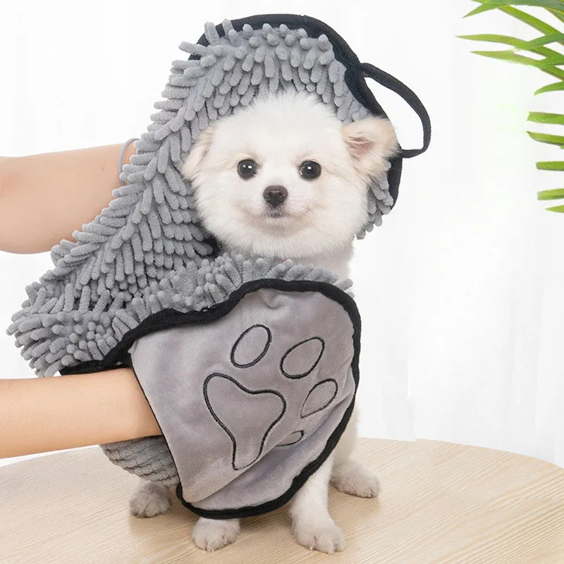 Absorbent Dog Towel, Microfiber Quick Drying Towel Machine Washable With Hand Pockets Pet Towel For Medium Large Dog Super Absorbent Pet Towel Quickly Dry - The Peppermint Room