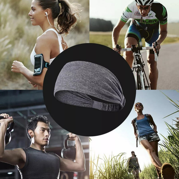 5-Pack- Unisex Sports Fitness Headband And Sweatband - The Peppermint Room