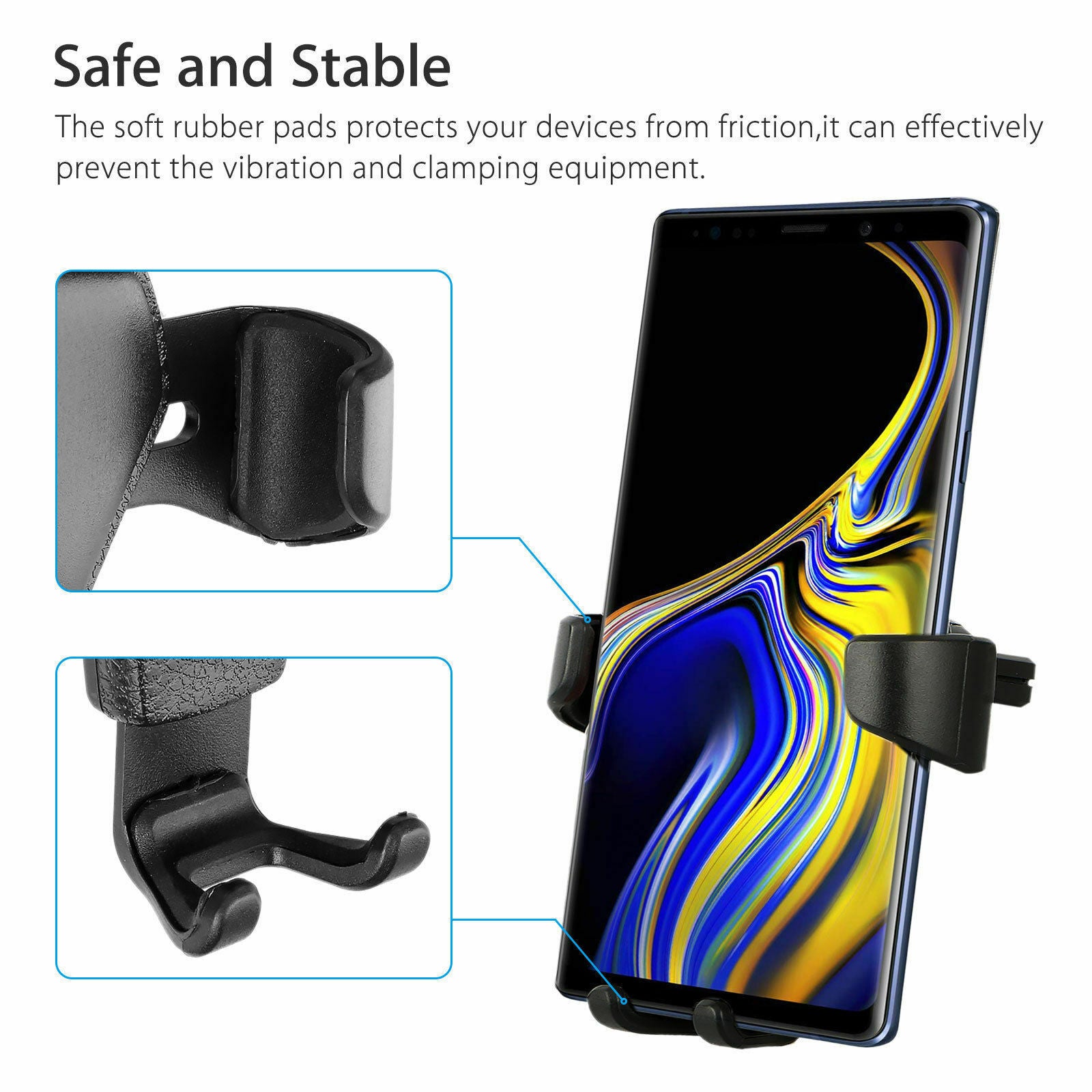 Universal Car Mount Holder Stand Air Vent Cradle For Mobile Cell Phone Gravity Car Mount Air Vent Phone Holder For I Phone X XR XS Max S Amsung S10 Note9 - The Peppermint Room