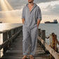 Hooded Long-sleeved Shirt Trousers Casual Suit Men - The Peppermint Room
