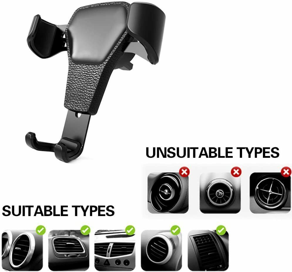 Universal Car Mount Holder Stand Air Vent Cradle For Mobile Cell Phone Gravity Car Mount Air Vent Phone Holder For I Phone X XR XS Max S Amsung S10 Note9 - The Peppermint Room