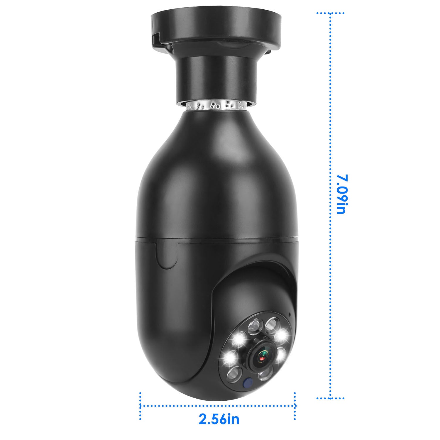 1Pc E27 WiFi Bulb Camera 1080P FHD WiFi IP Pan Tilt Security Surveillance Camera With Two-Way Audio Night Vision Motion Detection Function APP Control - The Peppermint Room