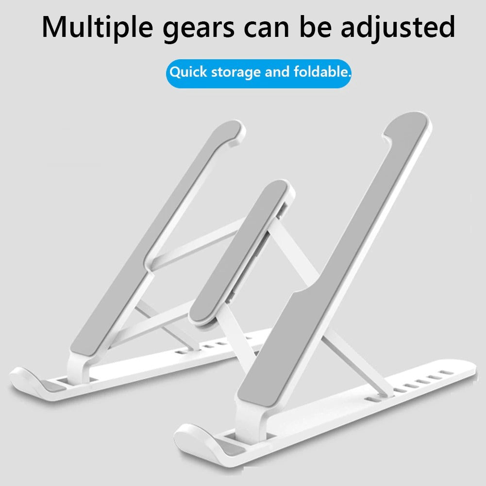 Adjustable Non-slip Laptop Stand Support Holder Base Riser 6 Gears Height Notebook Cooling Stand Portable For 11-17 Inch Tablet - The Peppermint Room