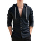 Slim-fit Hood Cardigan Casual Shirt Men - The Peppermint Room