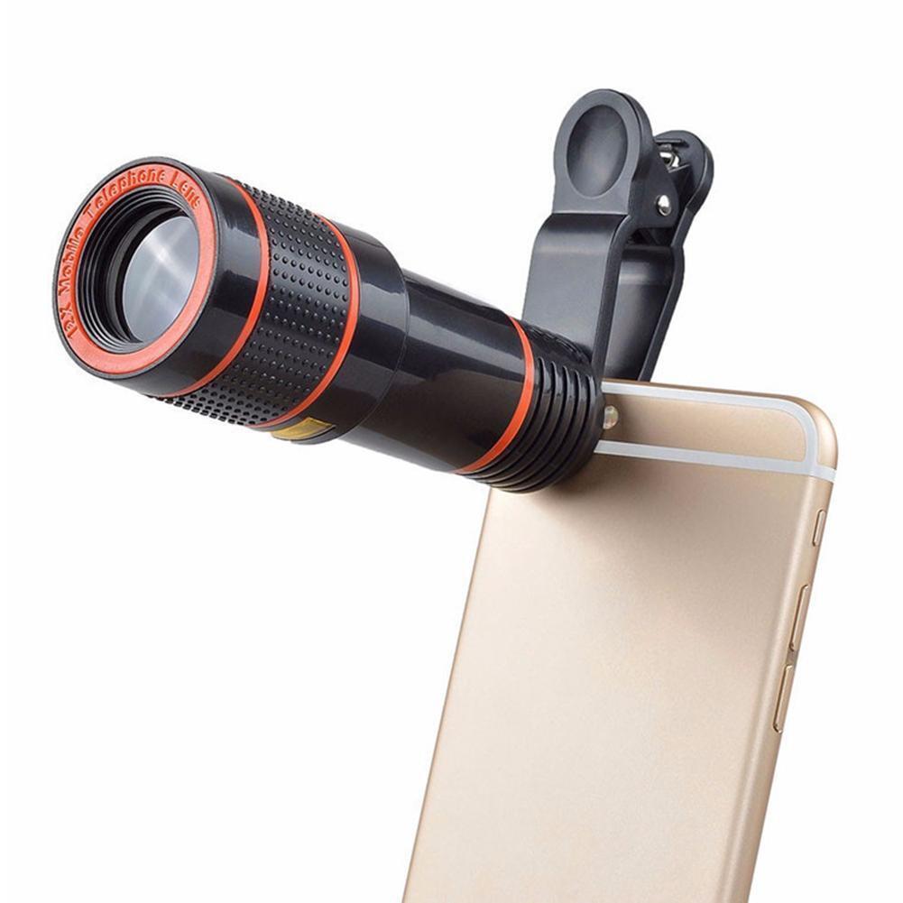 HD 8X Clip On Optical Zoom Telescope Camera Lens For Universal Mobile Cell Phone - The Peppermint Room