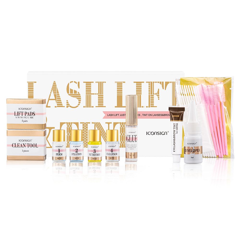 ICONSIGN Lash Lift EyeLash Eyebrow Dye Tint Kit Lashes Perm Set Brow Lamination Makeup Tools - The Peppermint Room