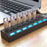 USB HUB 7 Port High Speed 3.0 USB Multi Splitter Desktop PC Laptop Adapter 5Gbps - The Peppermint Room