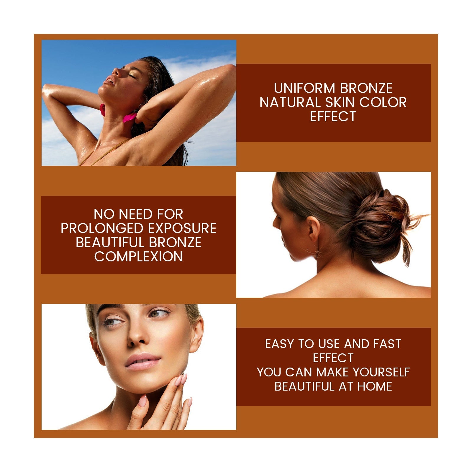 EELHOE Facial Tanning Essence For Achieving A Natural And Stylish Wheat Color Or Bronzed Skin Tone, Providing Hydration And Enhancing - The Peppermint Room