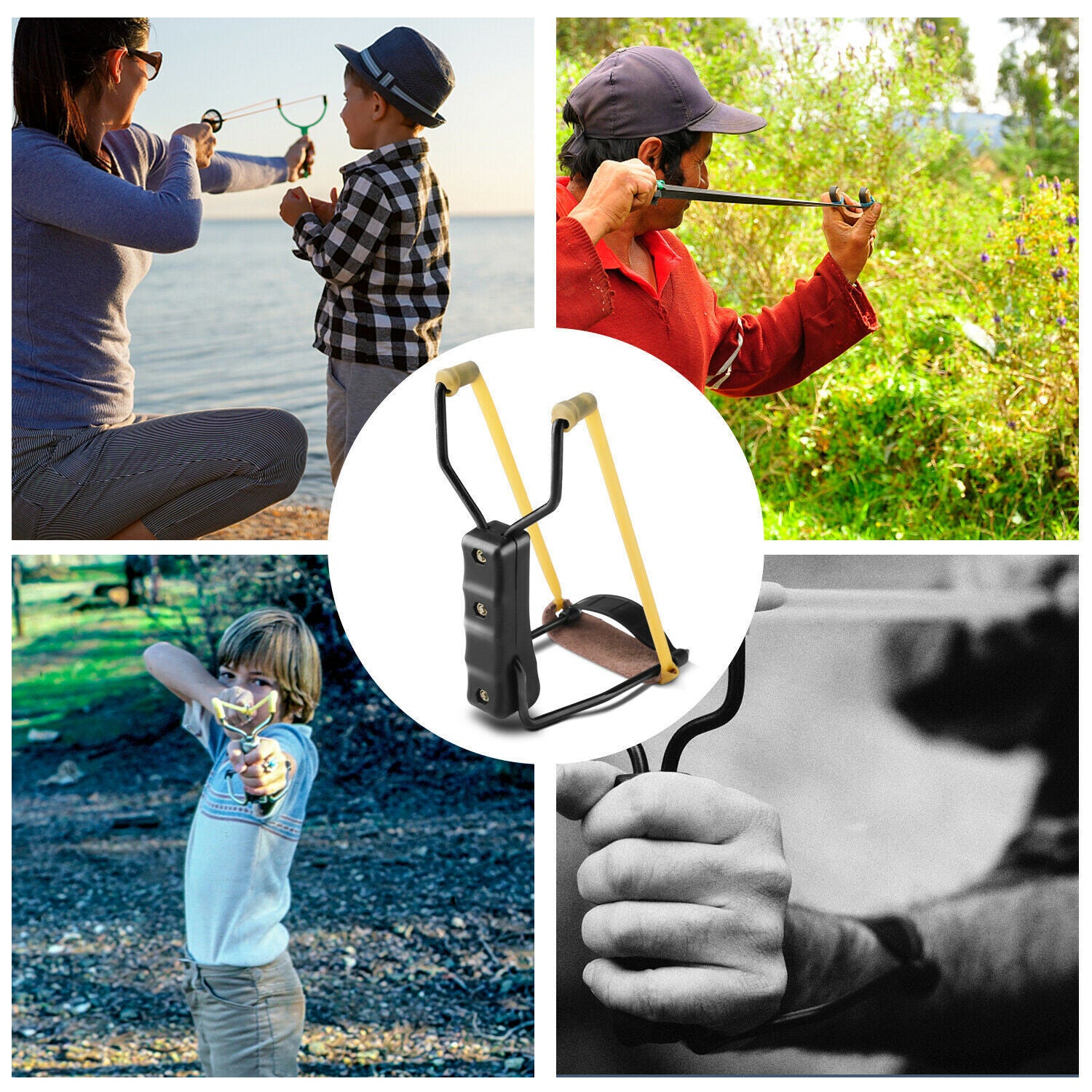 Compact Folding Slingshot  Catapult For Hunting Outdoor Sport Games - The Peppermint Room