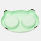 Double dog bowls with stainless steel insert and non-slip resin station for puppies and medium dogs