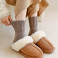 Tube Winter Thickened Maillard Terry Velvt Plush Snow Socks - The Peppermint Room