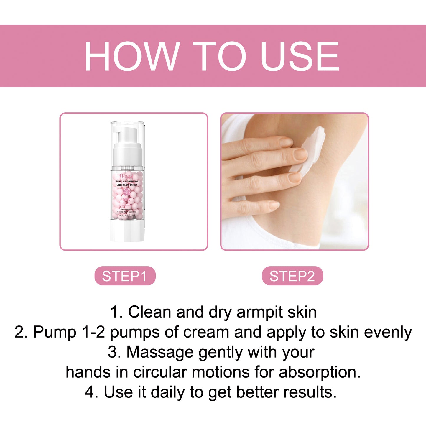 Hoygi Brightening Underarm Cream Lightens Dark Joints, Elbows And Armpits, Whitens Skin, Moisturizes And Beautifies Creams - The Peppermint Room