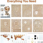 Rokr Luminous Globe 3D wooden model kit with 180 laser-cut pieces and USB lamp assembly set