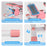 Mini Stepper Stair Stepper With Resistance Bands Quiet Workout Stepper With Digital Timer Max 330.7LBS Load For Home - The Peppermint Room