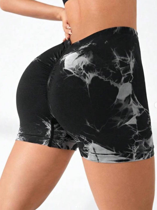 3-Pack Tie Dye High-Waist Biker Shorts Women