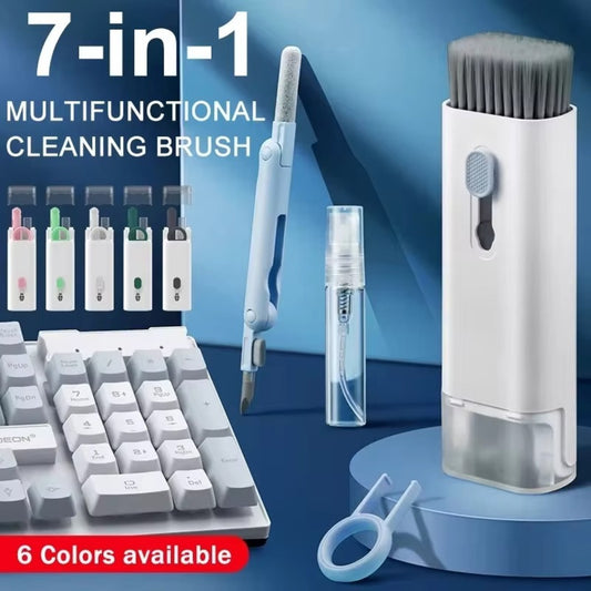7 In 1 Computer Keyboard Cleaner Brush Kit Earphone Cleaning Pen For Headset Keyboard Cleaning Tools Cleaner Keycap Puller Kit - The Peppermint Room