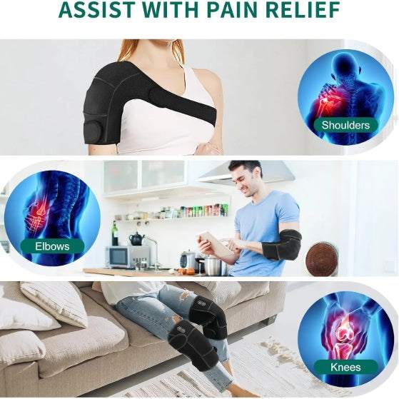 Eated Knee Massager With Vibration, Cordless Heating Pad For Knees, Shoulders And Elbows To Relieve Deep Tissue Pressure, Knee Warming Kit, Heated Knee Pads For Men, Women And Seniors - The Peppermint Room