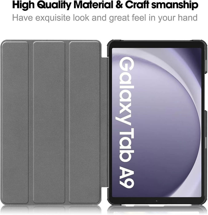 11in For Galaxy Tab A9 PLUS  2023 Leather Smart Cover Flip Tablet Case - The Peppermint Room