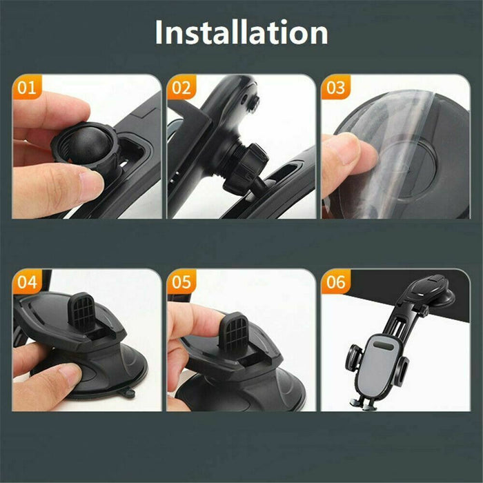 360 Rotatable Phone Mount Holder Car Dashboard Gravity Adjustable GPS Stand Rotating Car Phone Holder Universal Dashboard Mount Car Holder - The Peppermint Room