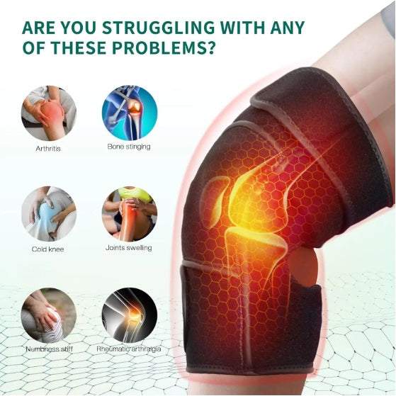 Eated Knee Massager With Vibration, Cordless Heating Pad For Knees, Shoulders And Elbows To Relieve Deep Tissue Pressure, Knee Warming Kit, Heated Knee Pads For Men, Women And Seniors - The Peppermint Room