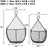3pc Wall Hanging Baskets – Fruit & Veg Storage