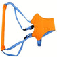 Orange and blue baby toddler harness walk learning assistant for safe infant walking support