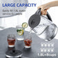 Electric Kettle Water Boiler, 1.8L Electric Tea Kettle, Wide Opening Hot Water Boiler With LED Light, Auto Shut-Off & Boil Dry Protection, Glass Black - The Peppermint Room