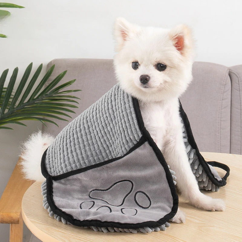 Absorbent Dog Towel, Microfiber Quick Drying Towel Machine Washable With Hand Pockets Pet Towel For Medium Large Dog Super Absorbent Pet Towel Quickly Dry - The Peppermint Room