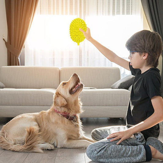 Dog Toys Durian Chew Glue Ball Pet Chewing Toys Dog Tooth Grinding Stick Very Resistant To Biting Teeth Cleaning Balls Puppy Dog Pet Safety Chew Toys - The Peppermint Room