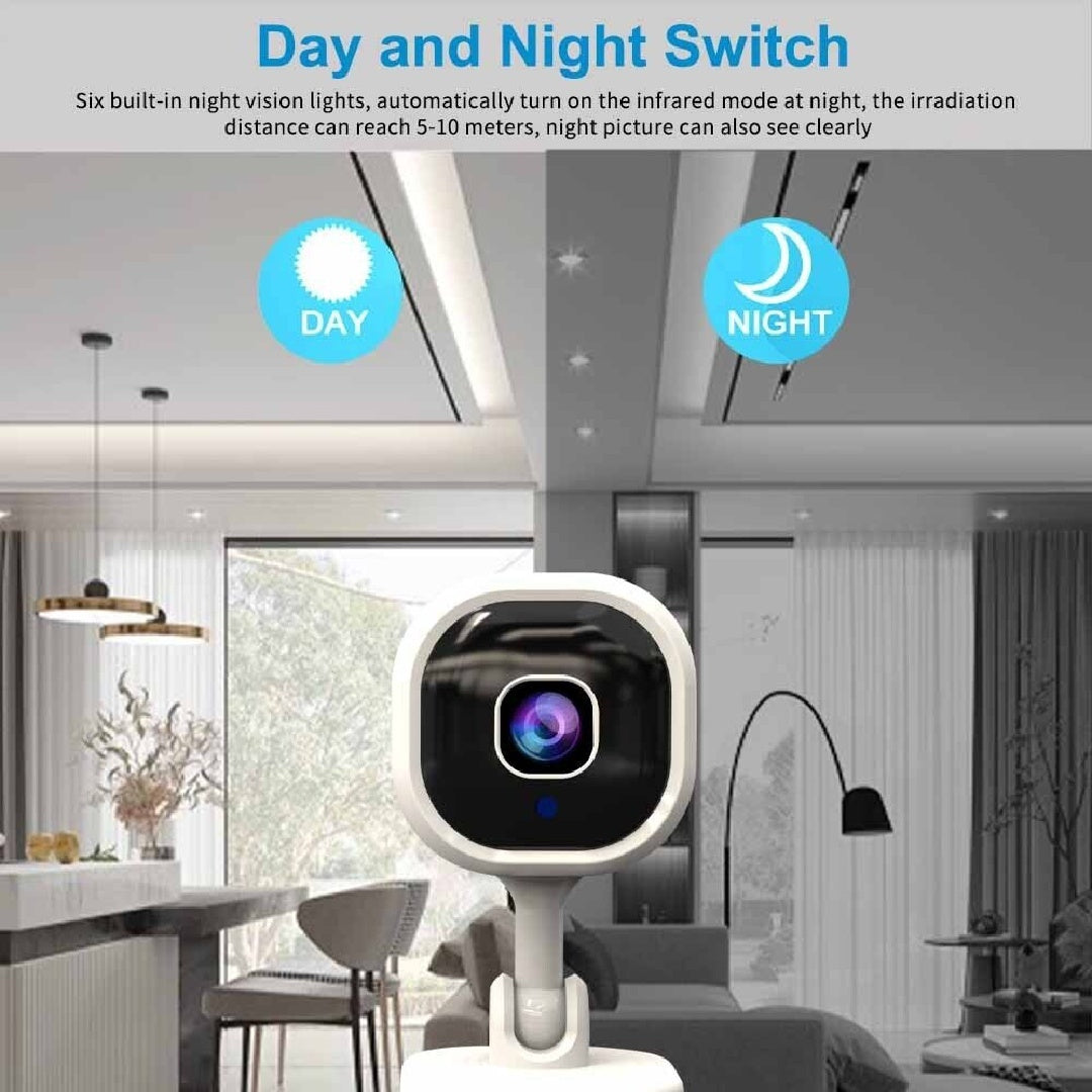 1080P HD Mini Camera Security IP CCTV Wireless WiFi Home Indoor Night Vision Cam - The Peppermint Room